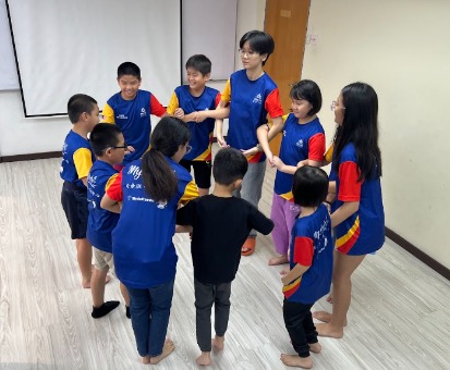 Children sitting in a circle